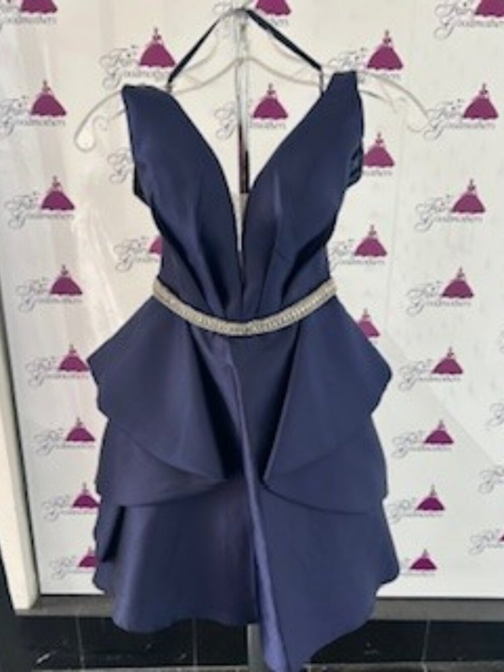 Splash 740 Size 2 Short Navy Blue Dress